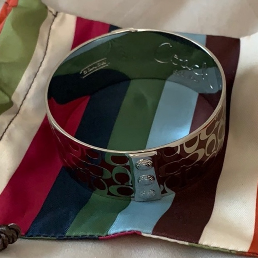 COACH WIDE BANGLE - Picture 2 of 9